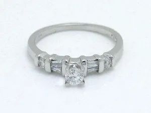 Platinum 1/2ct Diamond Engagement Ring