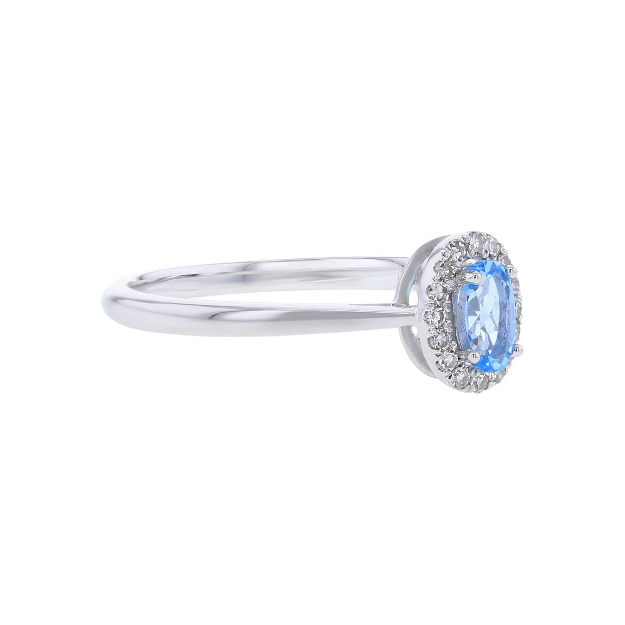 Popsicle Blue Topaz & Diamond Ring