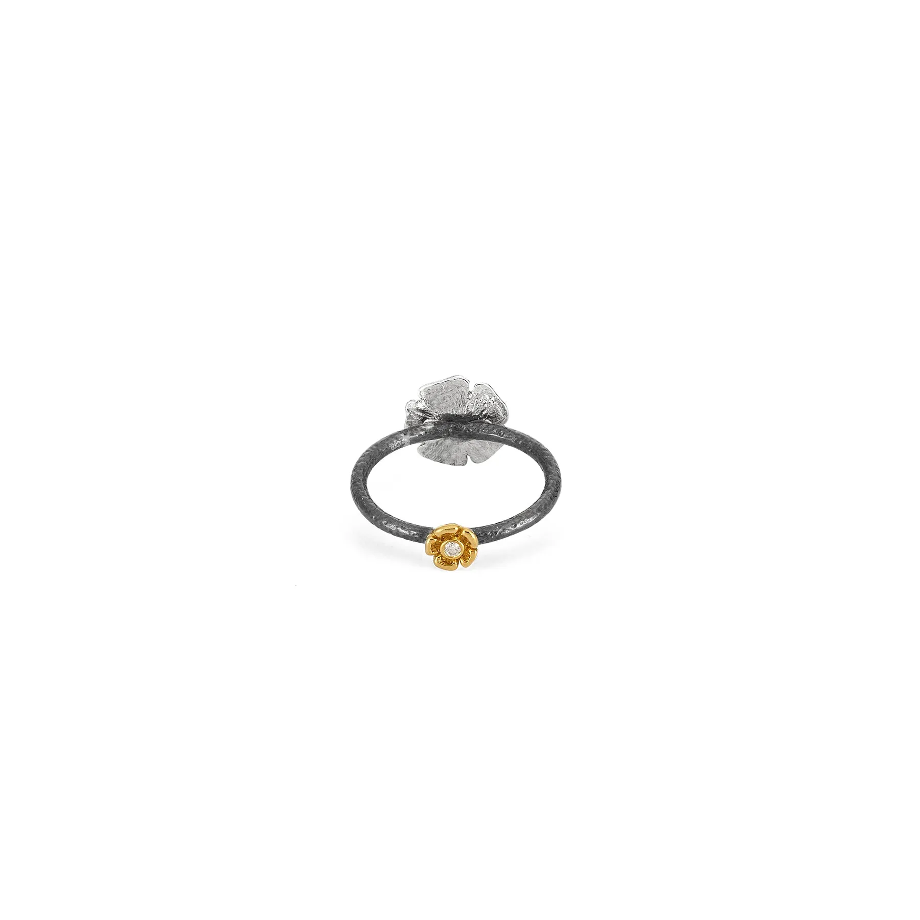 PRECIOUS POSIE RING—SMALL/WHITE GOLD