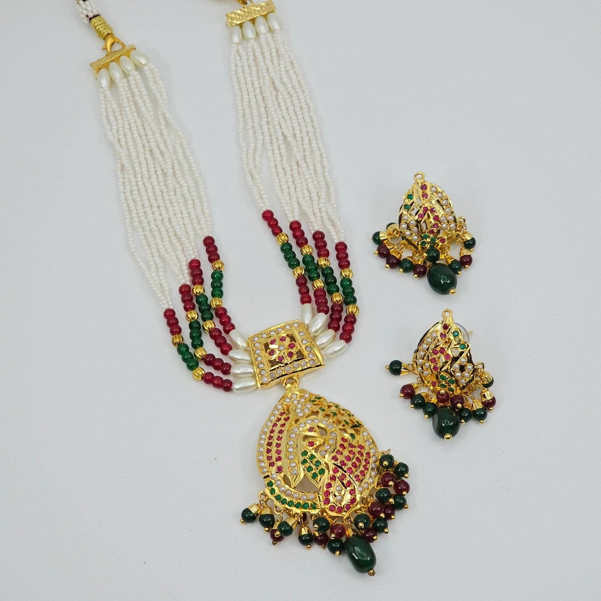 Premium Shani Jadau Nauratan Choker Set - High-Quality Indian Jewelry for a Luxurious Look