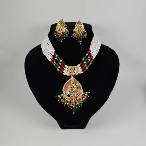 Premium Shani Jadau Nauratan Choker Set - High-Quality Indian Jewelry for a Luxurious Look