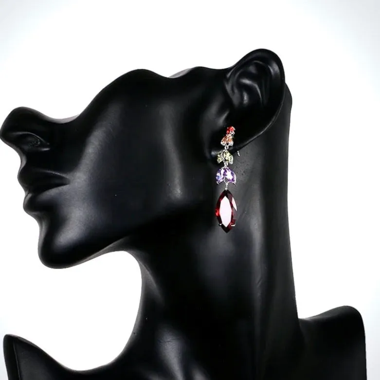 "Eva" - Pastel Cubic Zirconia Earrings