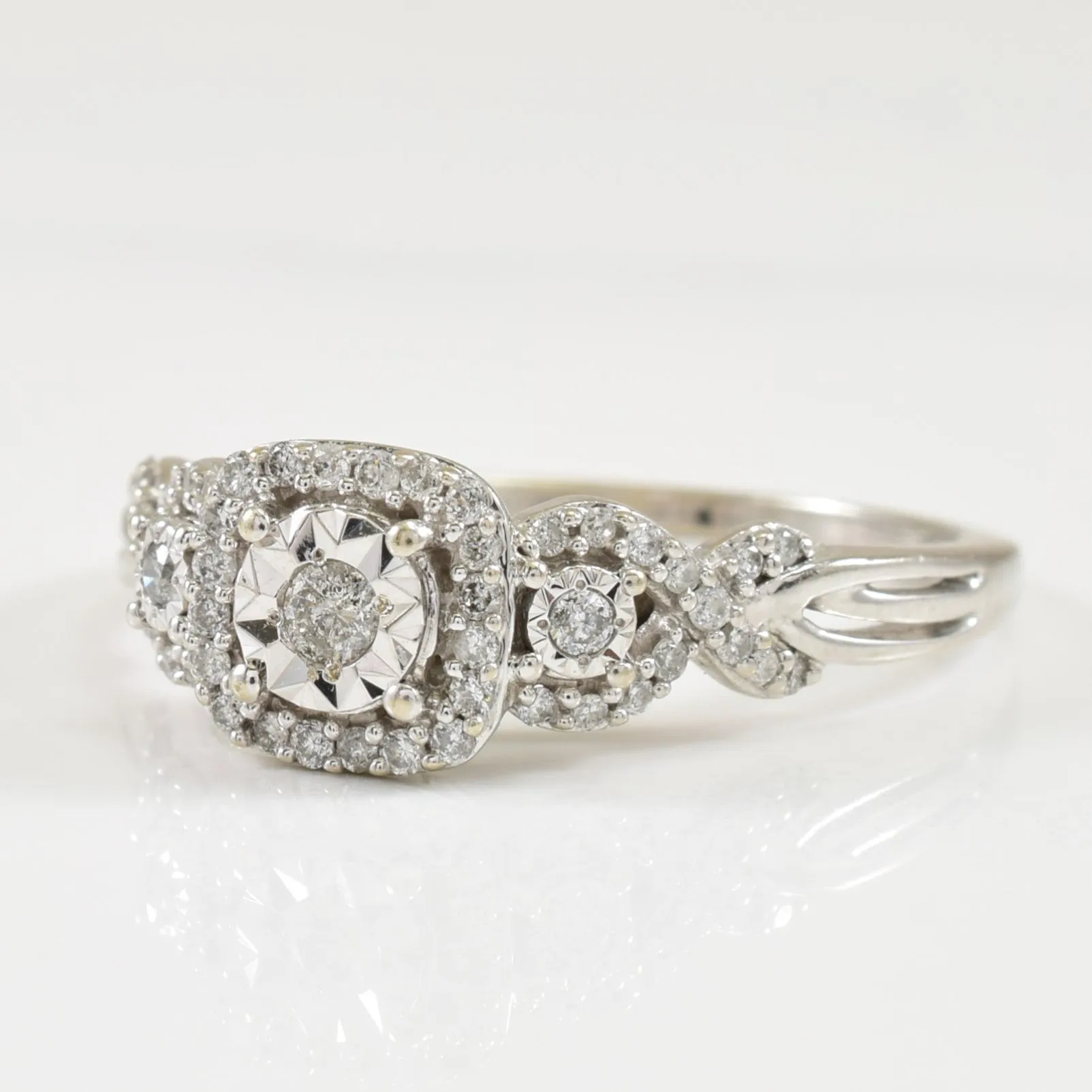 "Past, Present, Future" Diamond Ring | 0.20ctw | SZ 8 |