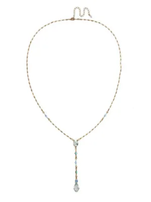 Regal Rhombus Y Necklace - Azure Allure