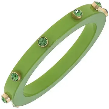 Renee Resin And Rhinestone Bangle