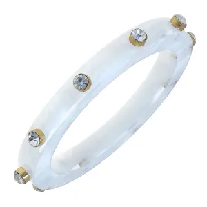 Renee Resin And Rhinestone Bangle