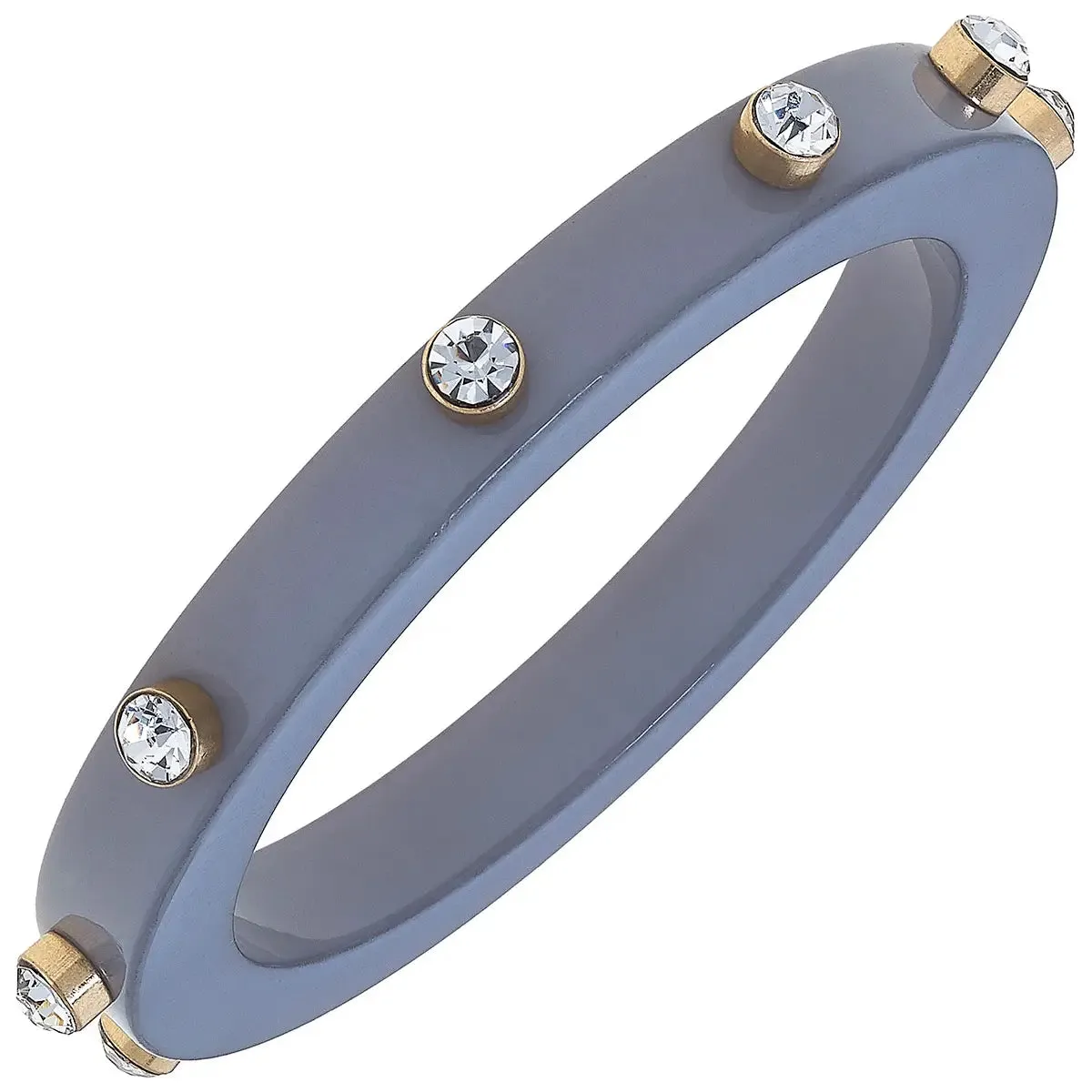 Renee Resin And Rhinestone Bangle