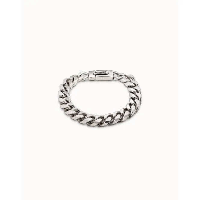 Robust Silver Metal Bracelet