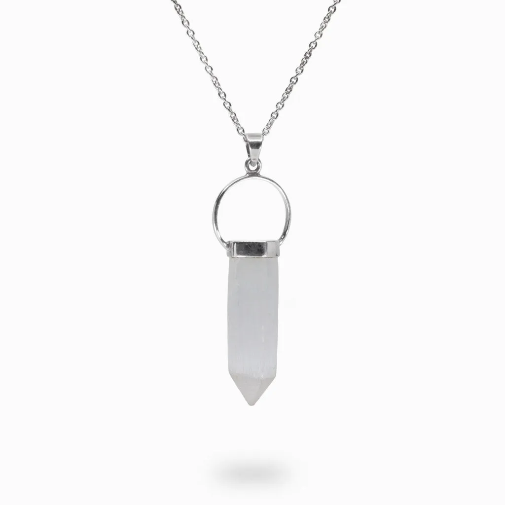 Selenite Necklace