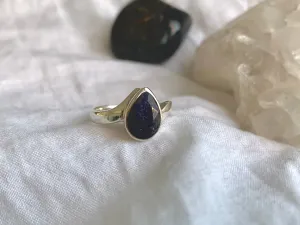 Semi-precious Sapphire Efimia Ring - Teardrop