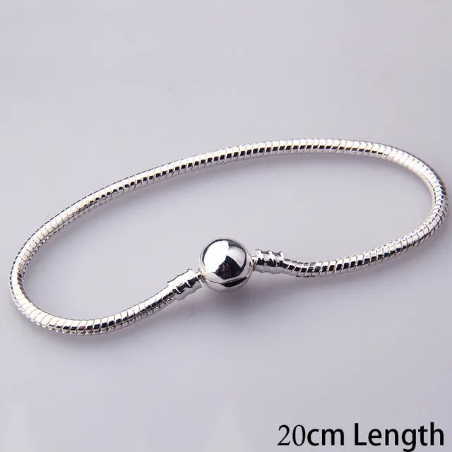 Silver Color Snake Chain Bracelet