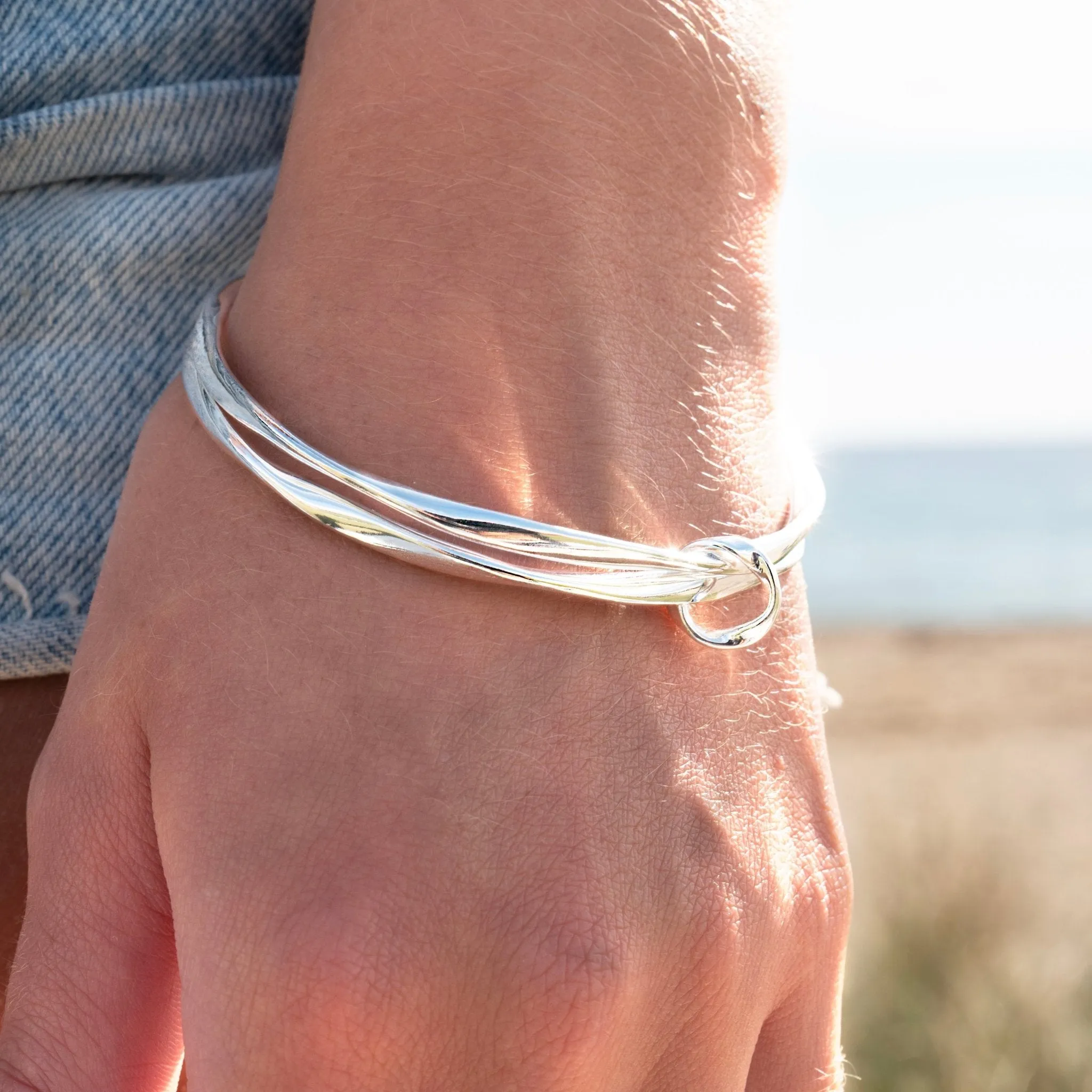 Stacking organic bangles