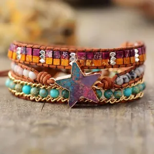 Starry Charm Beaded Bracelet