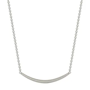 Sterling Silver Heavy Tibetan Bar Necklace