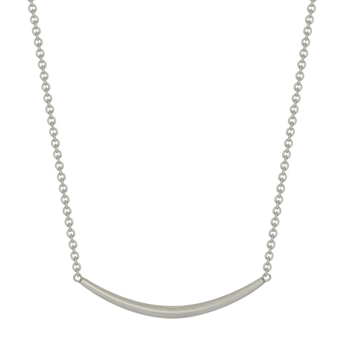 Sterling Silver Heavy Tibetan Bar Necklace