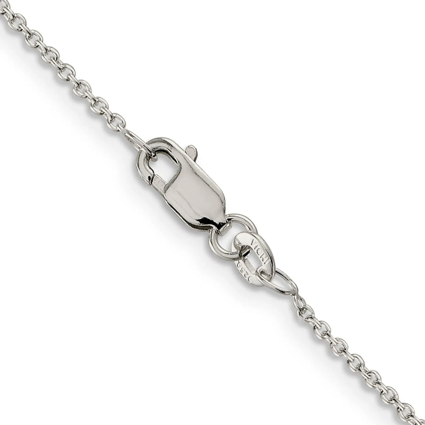 Sterling Silver Polished 1.25-mm Cable Chain