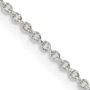 Sterling Silver Polished 1.25-mm Cable Chain