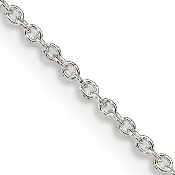 Sterling Silver Polished 1.25-mm Cable Chain