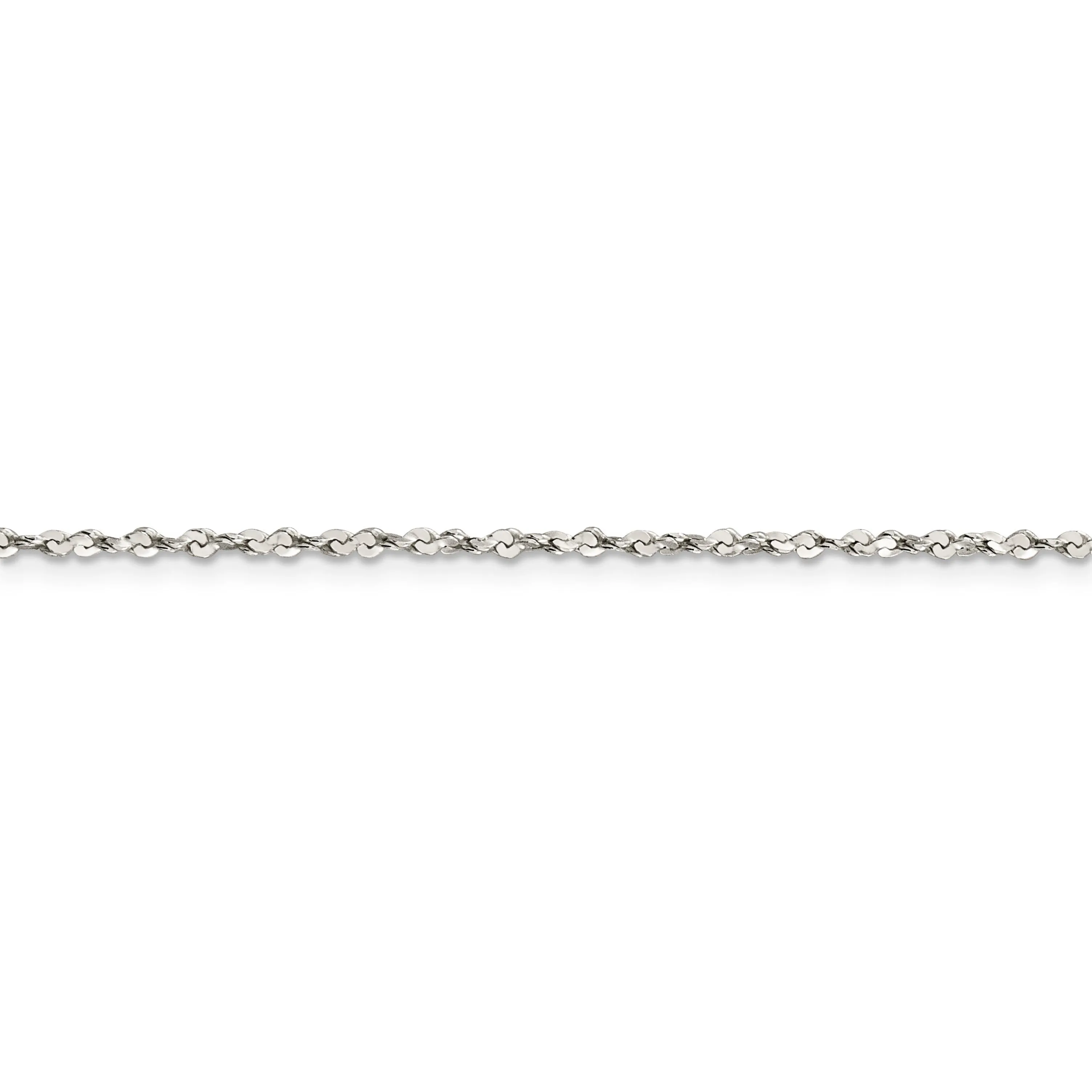 Sterling Silver Polished 1.80-mm Fancy Chain