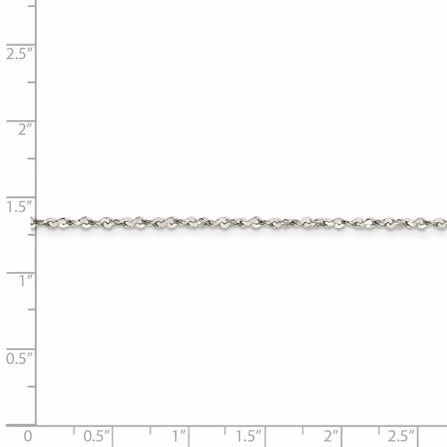 Sterling Silver Polished 1.80-mm Fancy Chain