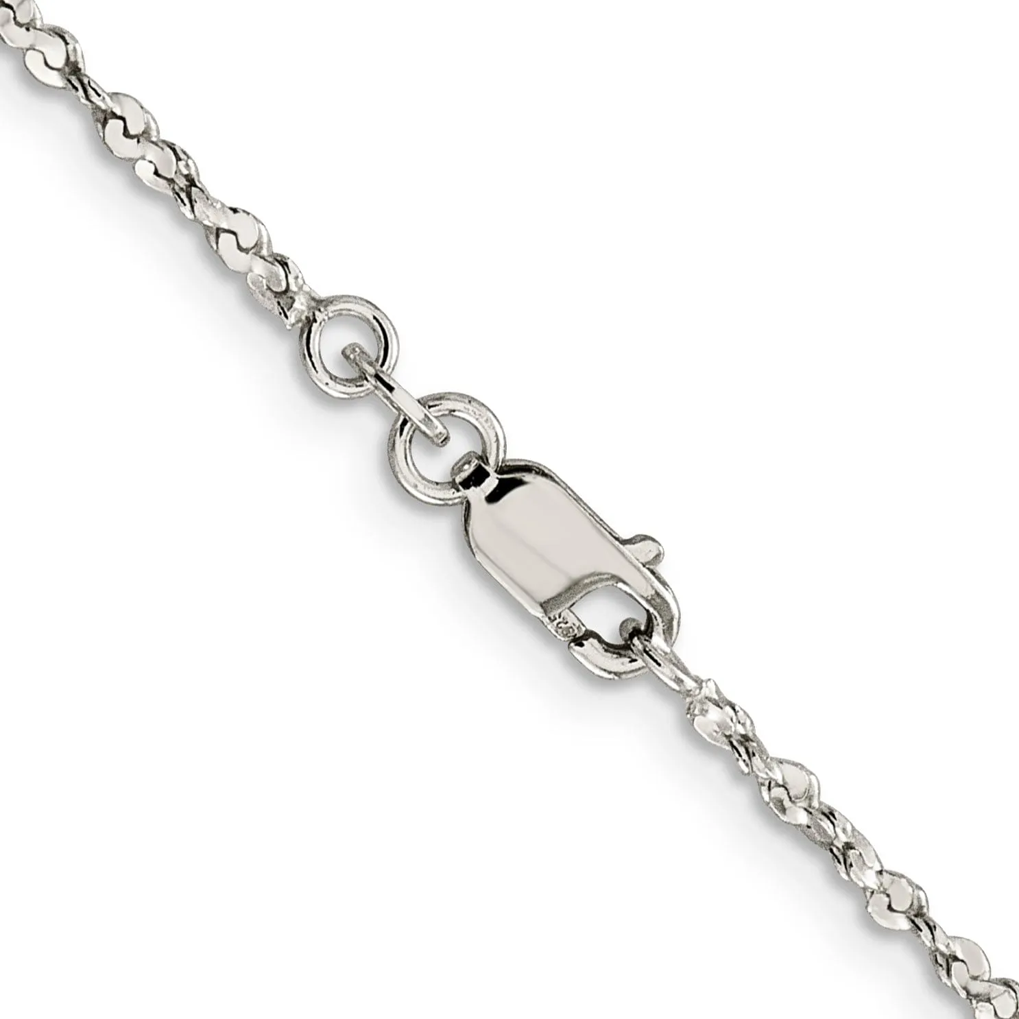 Sterling Silver Polished 1.80-mm Fancy Chain