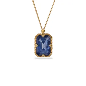 Tanzanite Rectangle Necklace