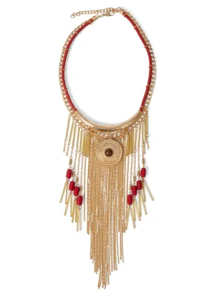 Tassel Beaded Necklace - GLARE