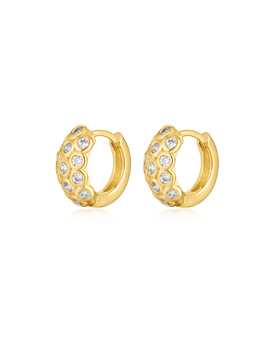 The Sienna Stone Hoops