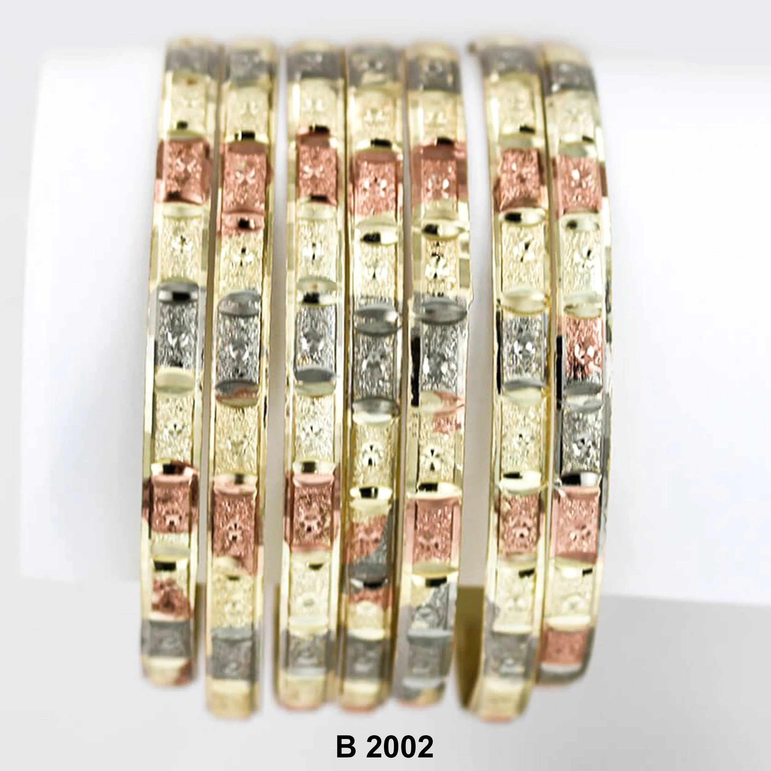 Tri Color 6 MM Sugar 7 Day Bangles Seminarios B 2002