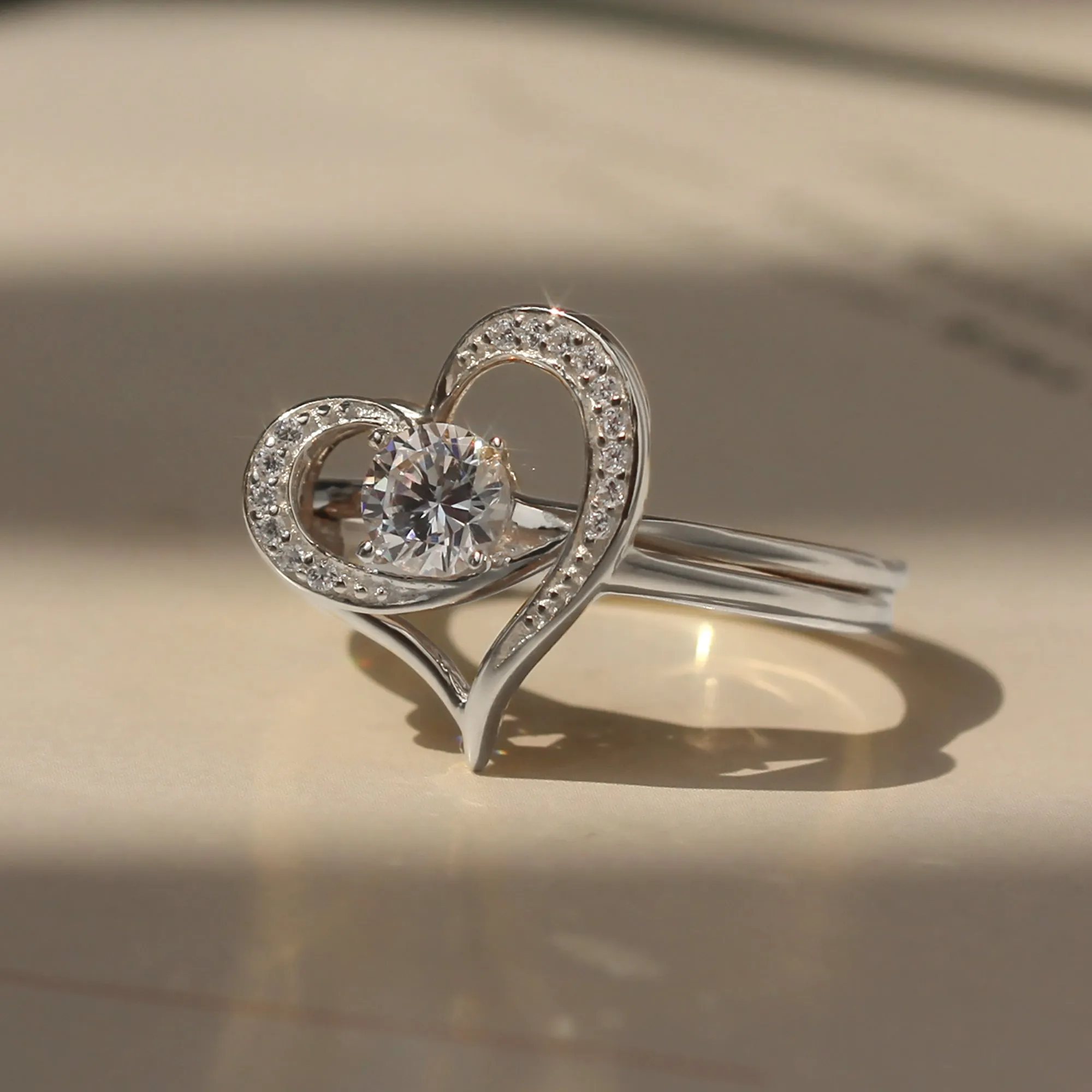 Unite Hearts: Puzzle Ring Set, 0.5 CT