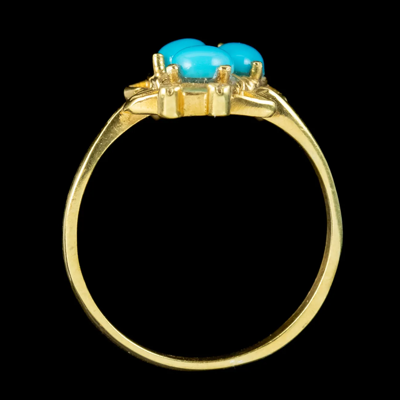 Victorian Style Turquoise Insect Ring