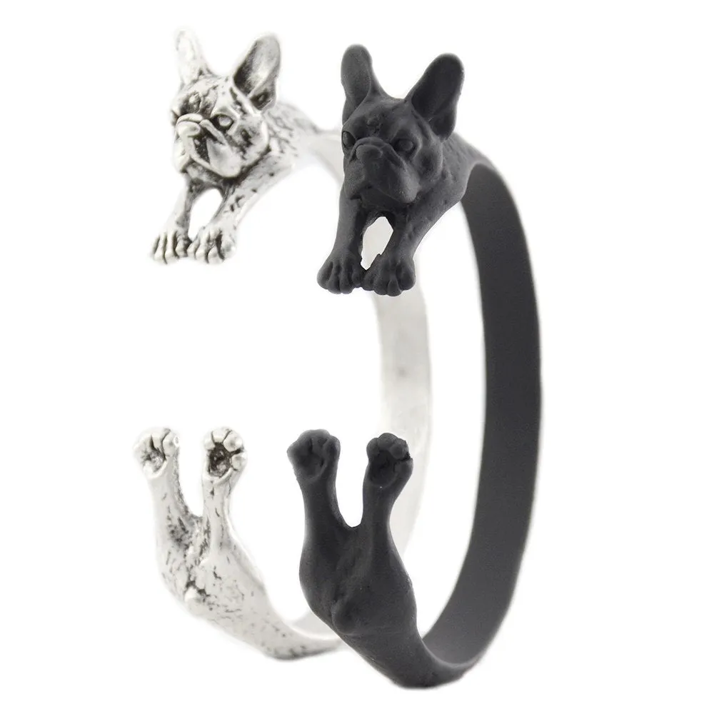 Vintage Frenchie Bangle Bracelet